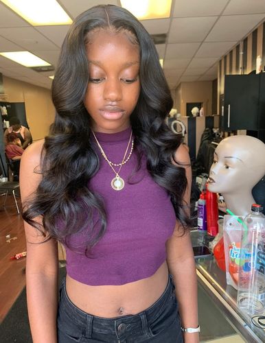 Customer photo review of Melting! Glueless Body Wave Swiss HD Undetectable Lace 5x5 HD Lace Closure Wig
