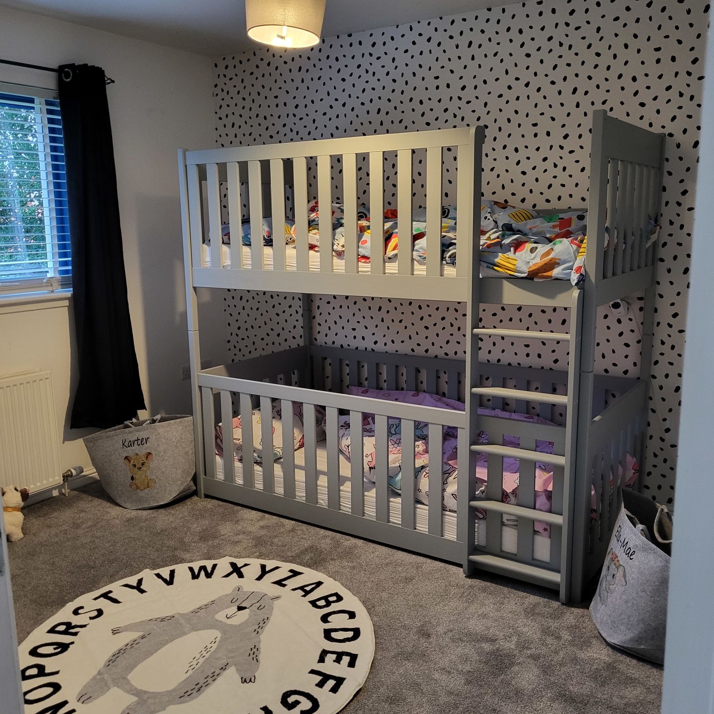 Customer photo review of Wooden Bunk Bed Konrad with Cot Bed