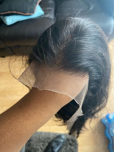 Customer photo review of What Lace?! Up To 50 Inches High Density Perfect Undetectable Swiss HD Transparent Lace Frontal Straight Wig