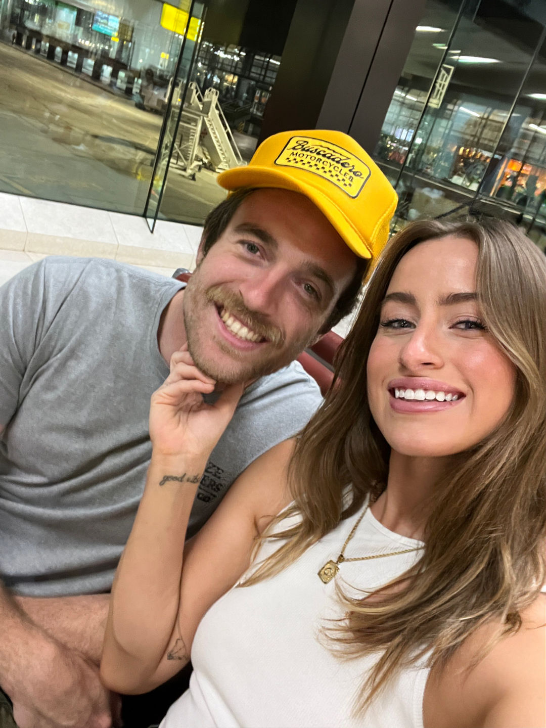 Customer photo review of 'Banner’ Foam Trucker Hat - Gold