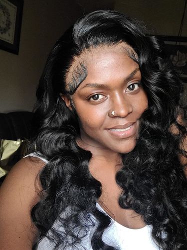 Customer photo review of Melting! Glueless Body Wave Swiss HD Undetectable Lace 5x5 HD Lace Closure Wig