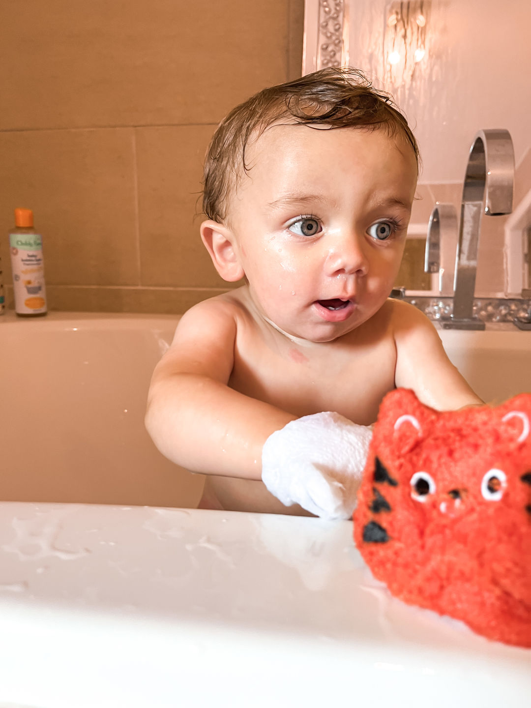 Customer photo review of Bamboo Wash Mitts