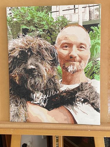 Customer photo review of Custom Paint By Numbers