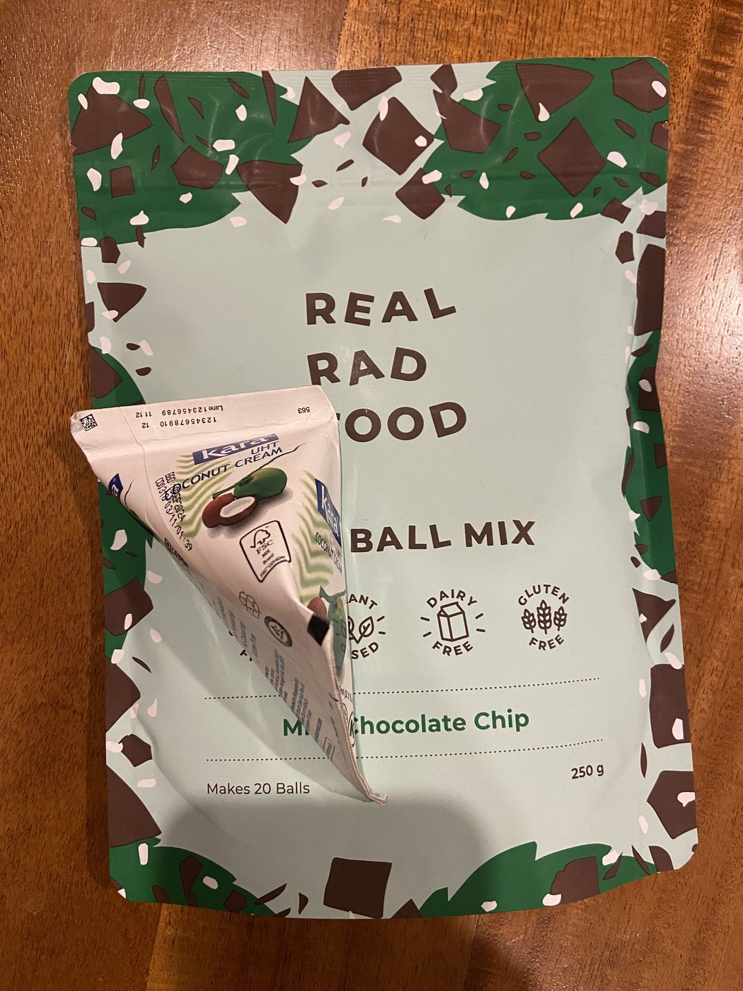 Customer photo review of Mint Chocolate Chip Rad Ball Mix