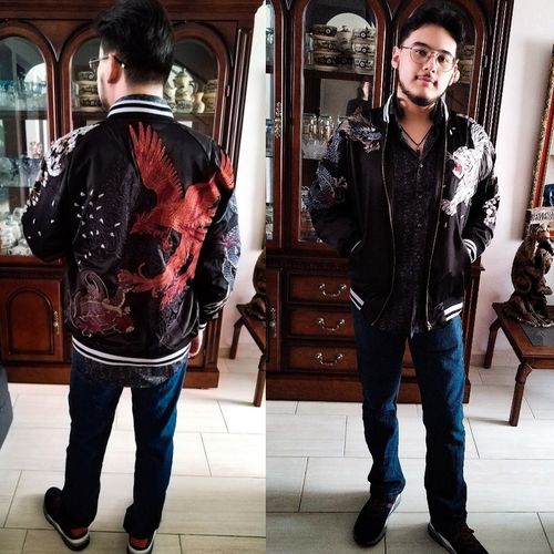 Customer photo review of Four Legendary Creatures Sukajan Souvenir Jacket