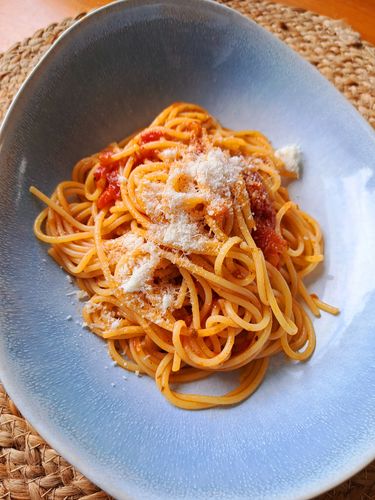 Customer photo review of Brisa - Pastaschale aqua reaktiv
