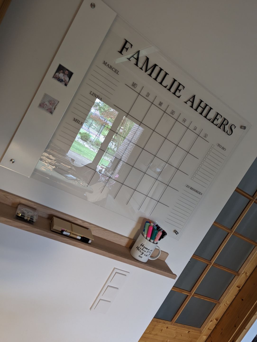 Customer photo review of Familienplaner für 4 Personen mit Magnetboard