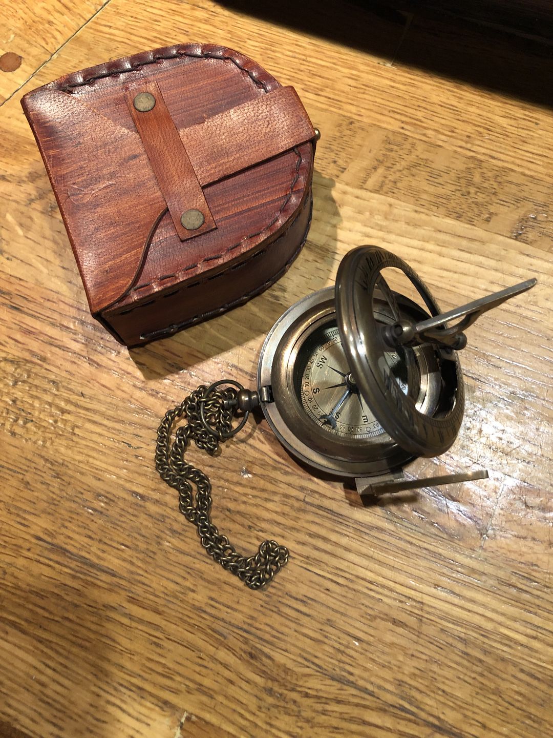 Customer photo review of POCKET COMPASS CUSTOMIZABLE ENGRAVING PERSONALIZED GIFT WITH BAG - SCOTT HANDICRAFT