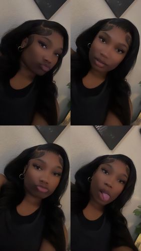 Customer photo review of Melting! Glueless Straight Swiss HD Undetectable Lace 5x5 HD Lace Closure Wig