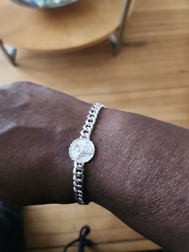 Customer photo review of Virgo Amulet Cuban Bracelet