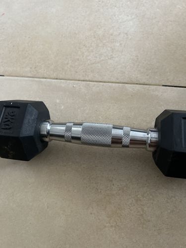 Customer photo review of משקולת יד מצופה גומי 2 ק"ג (יח)