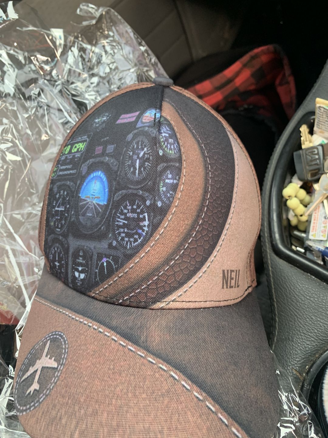 Customer photo review of Personalized Pilot Classic Cap, Personalized Gift for Pilot
