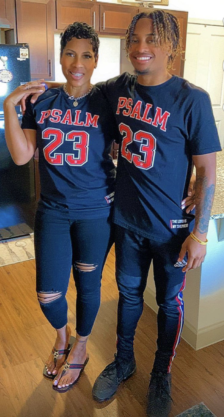 Customer photo review of PSALM 23 T-Shirt