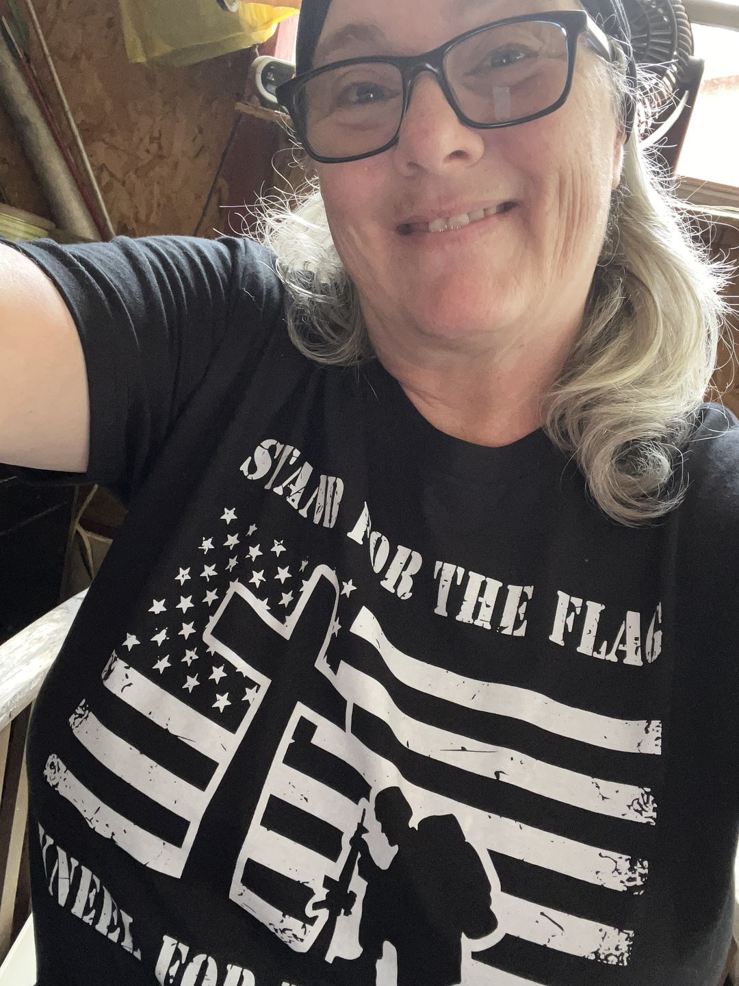 Customer photo review of Kneel For The Cross - Tee