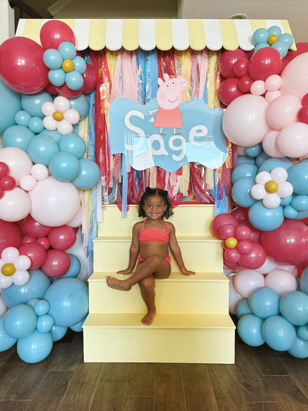 Customer photo review of CUSTOM Fringe Backdrop