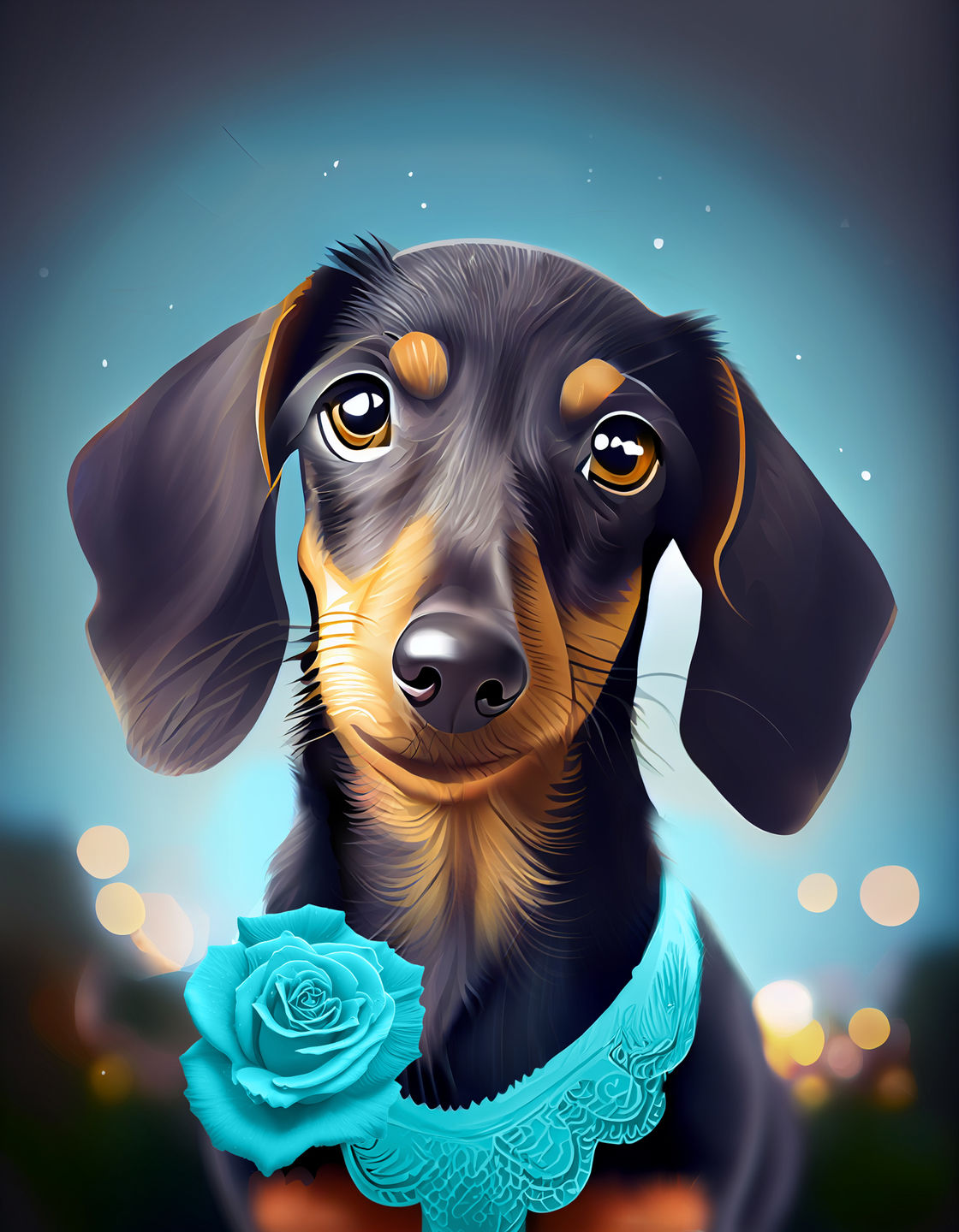 Customer photo review of Custom Pet Portrait