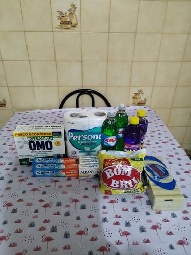Customer photo review of Cesta Kit Limpeza Plus