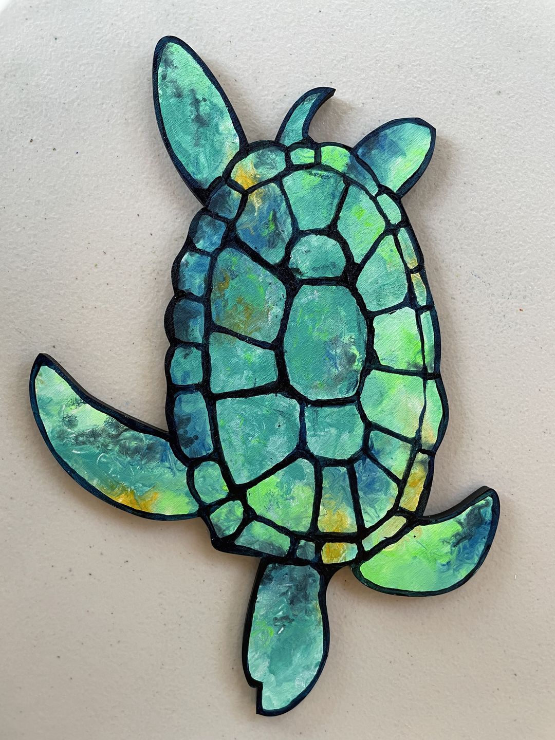 Customer photo review of Unfinished Wood Turtle Shape - Craft - up to 36" DIY