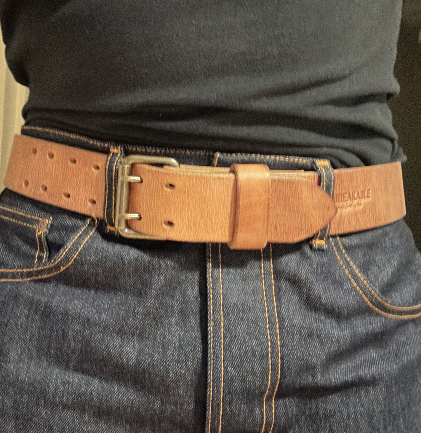 Customer photo review of The Unbreakable Belt - The Original - Old World Tan (Hermann Oak tannery)