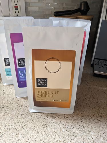 Customer photo review of Hazelnut Churro Flavored Coffee