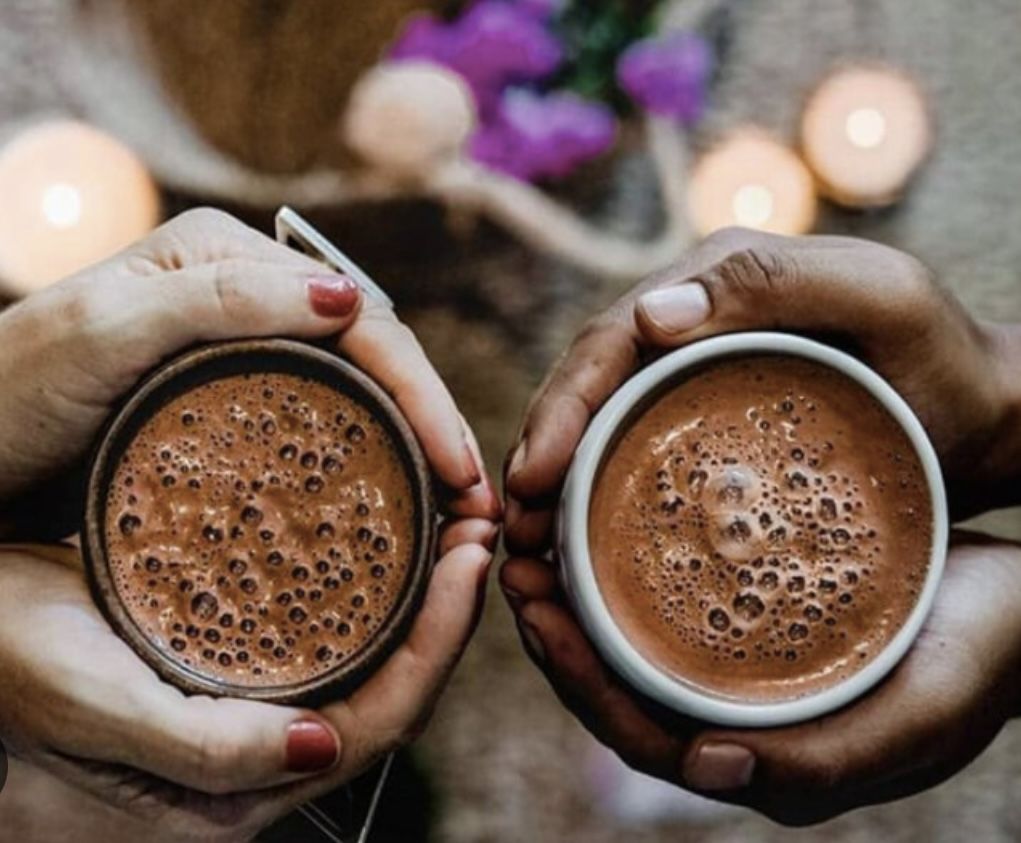 Customer photo review of Ceremonial Cacao - Earth Element: Nourish Your Roots with Moringa and Chipotle (8 oz tin - granulated)