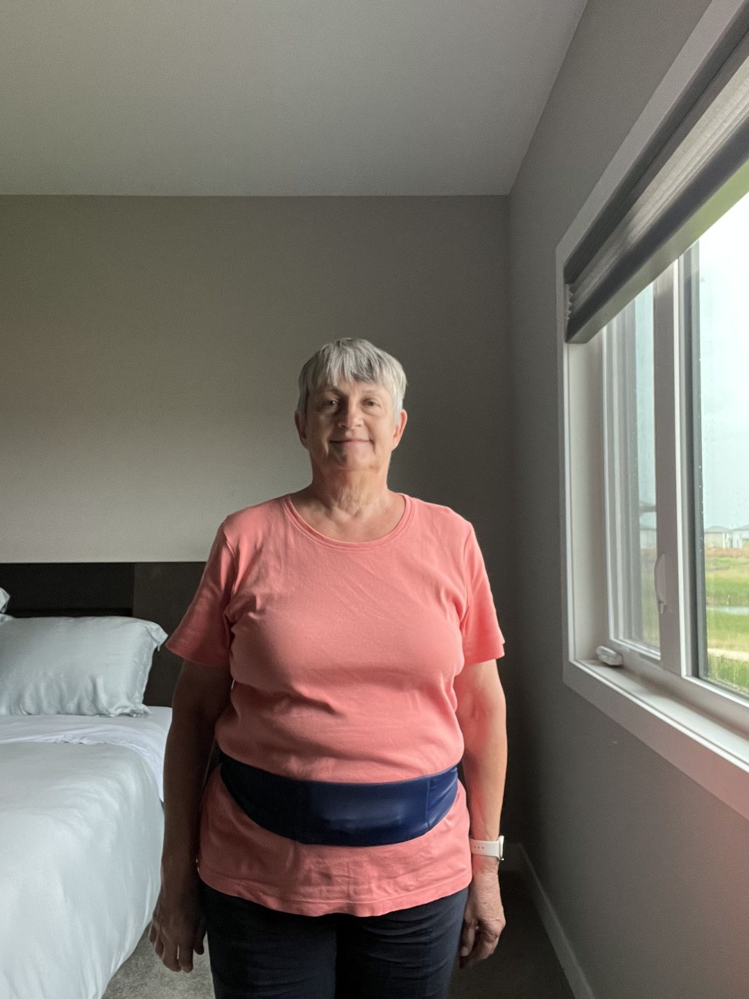 Customer photo review of Navy Pocketed Belt