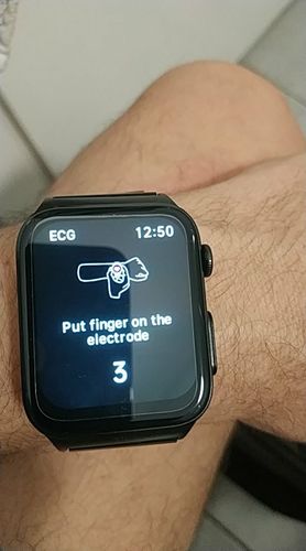 Customer photo review of High-End ECG and Blood Sugar Monitoring Sports Smartwatch