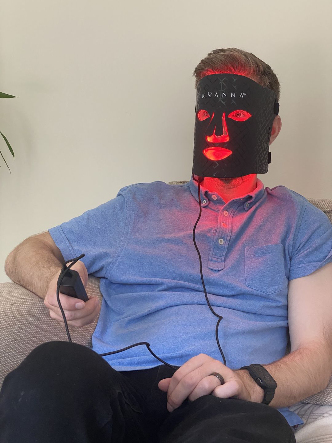 Customer photo review of LED Light Therapy Mask