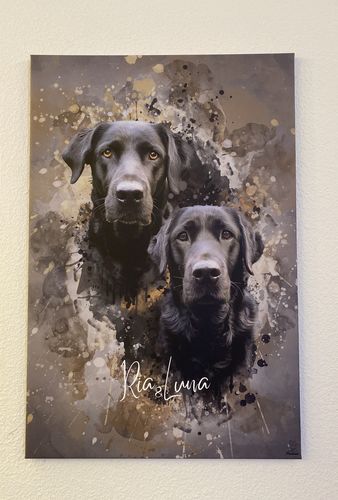 Customer photo review of Aquarell Pawtrait