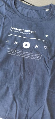 Customer photo review of Your Favorite Song T-Shirt Music Player