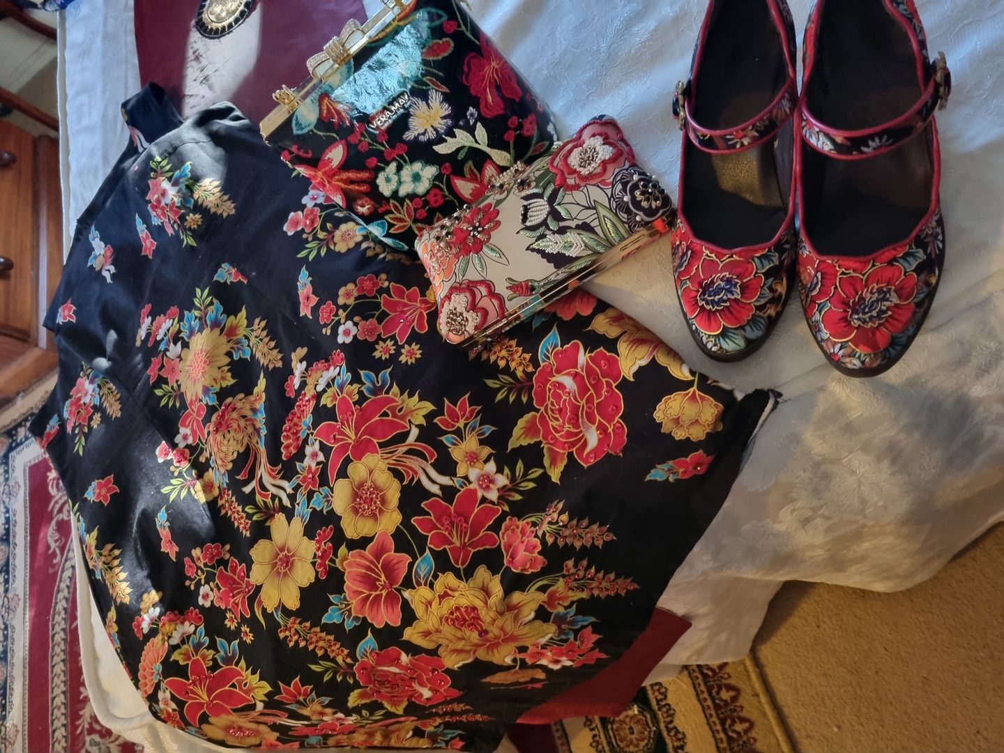 Customer photo review of Retro Handmade Embroidered Pumps