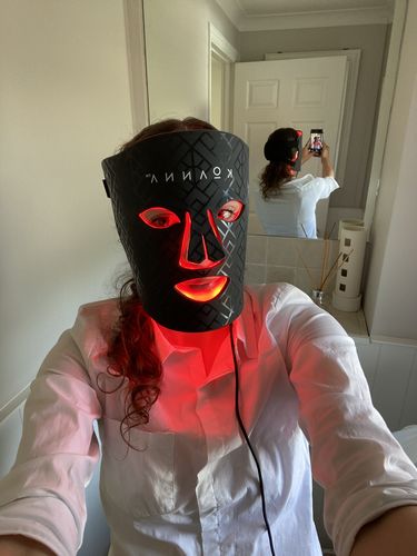 Customer photo review of LED Light Therapy Mask