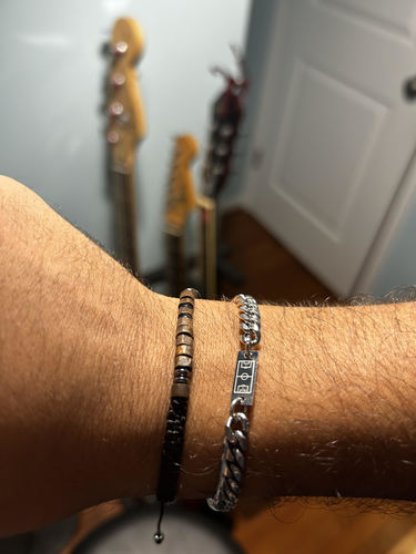 Customer photo review of CUBAN BRACELET (SILVER)