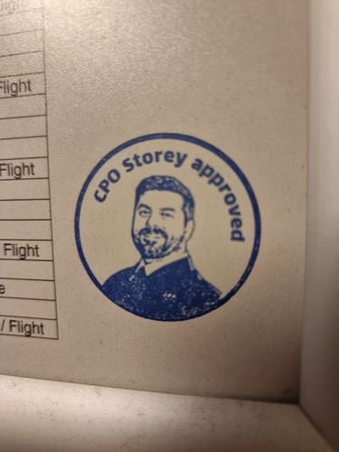 Customer photo review of Self-Inking Face Stamp