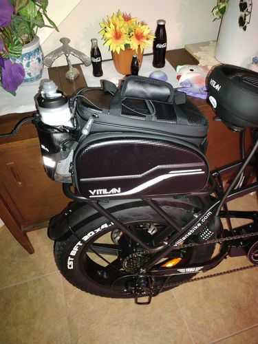Customer photo review of Waterproof Bike Rack Bag
