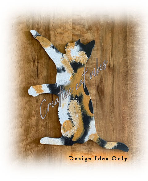 Customer photo review of Unfinished Wood Playing Cat Shape - Craft - up to 36"