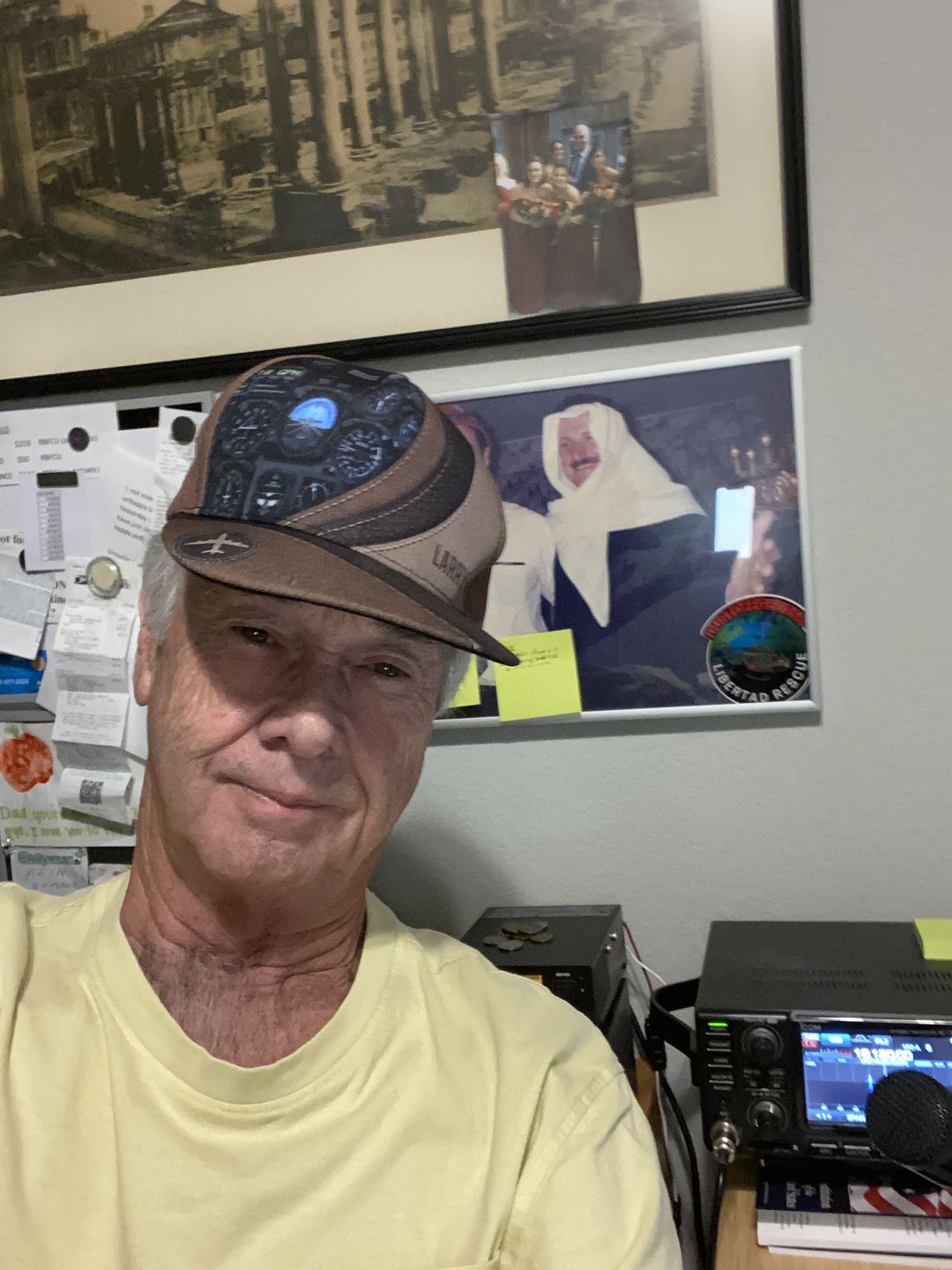Customer photo review of Personalized Pilot Classic Cap, Personalized Gift for Pilot