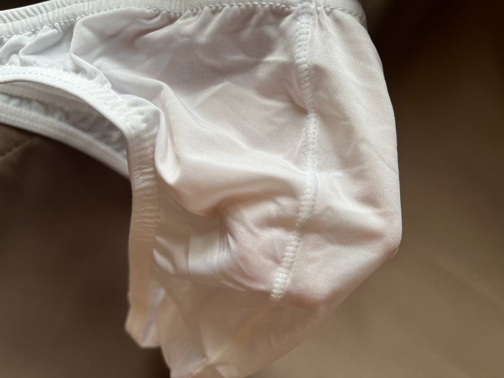 Customer photo review of 4 Pack Men's Sexy Pouch T-Back Thongs