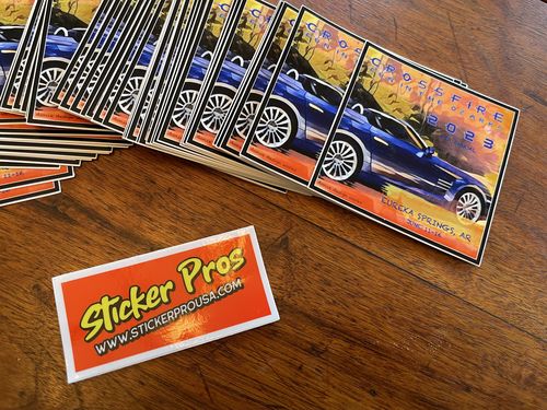 Customer photo review of 100 Custom 3" Laminated Vinyl Stickers