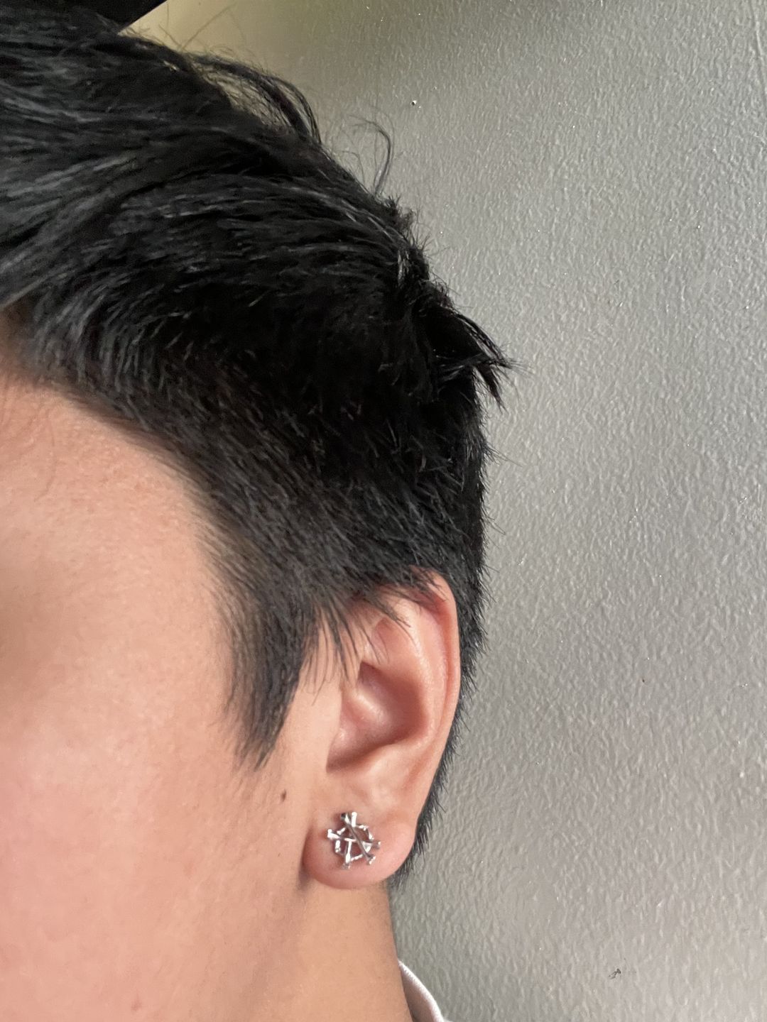 Customer photo review of ANARCHY BONE EARRING