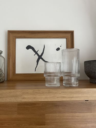 Customer photo review of RIFFLE GLASS SHORT + LONG SET | PARIS