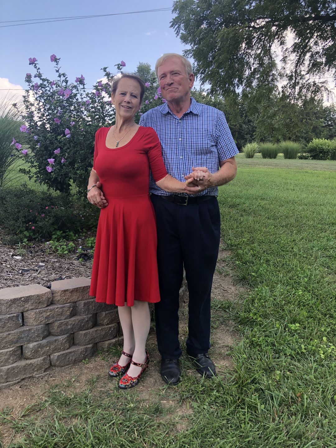 Customer photo review of Retro Handmade Embroidered Pumps