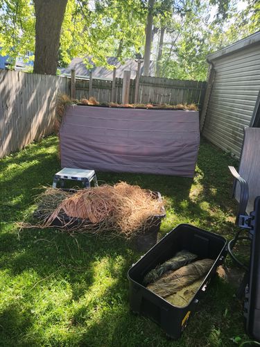 Customer photo review of Hunting Blind Raffia Grass (Pack)