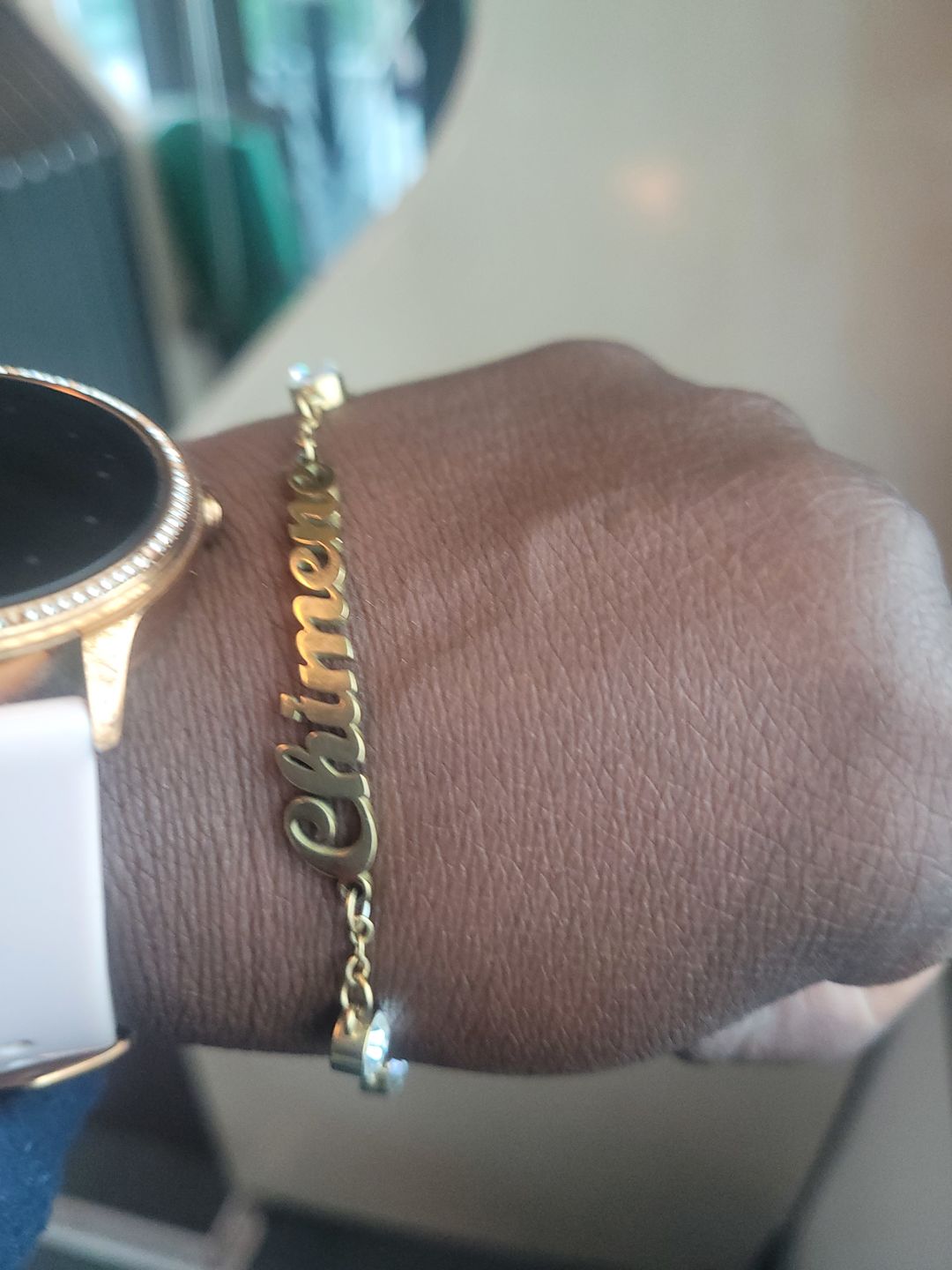 Customer photo review of Bracelet Personnalisé avec Cristal