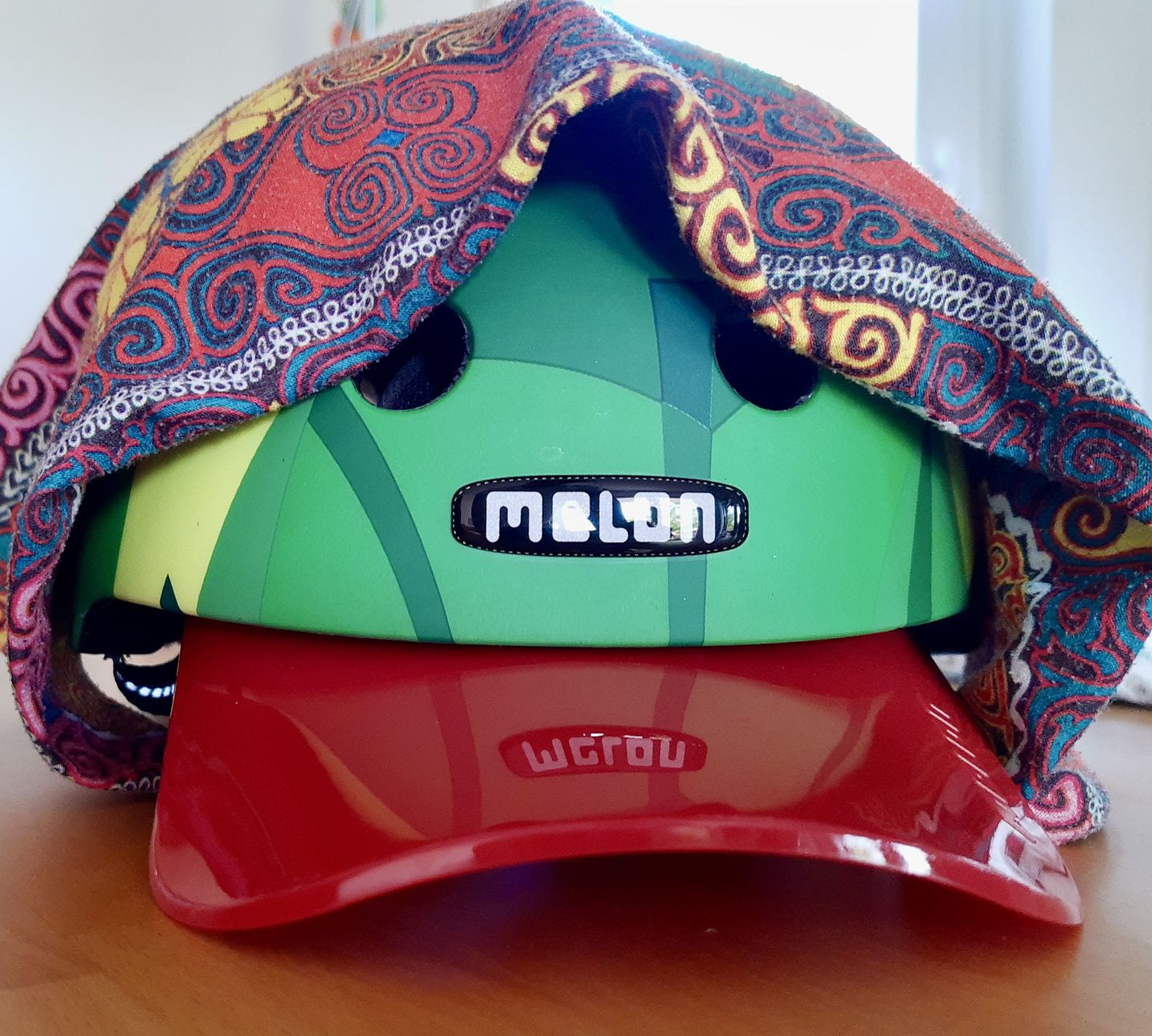 Customer photo review of Melon Bicycle Helmet Urban Active »Green Mamba«