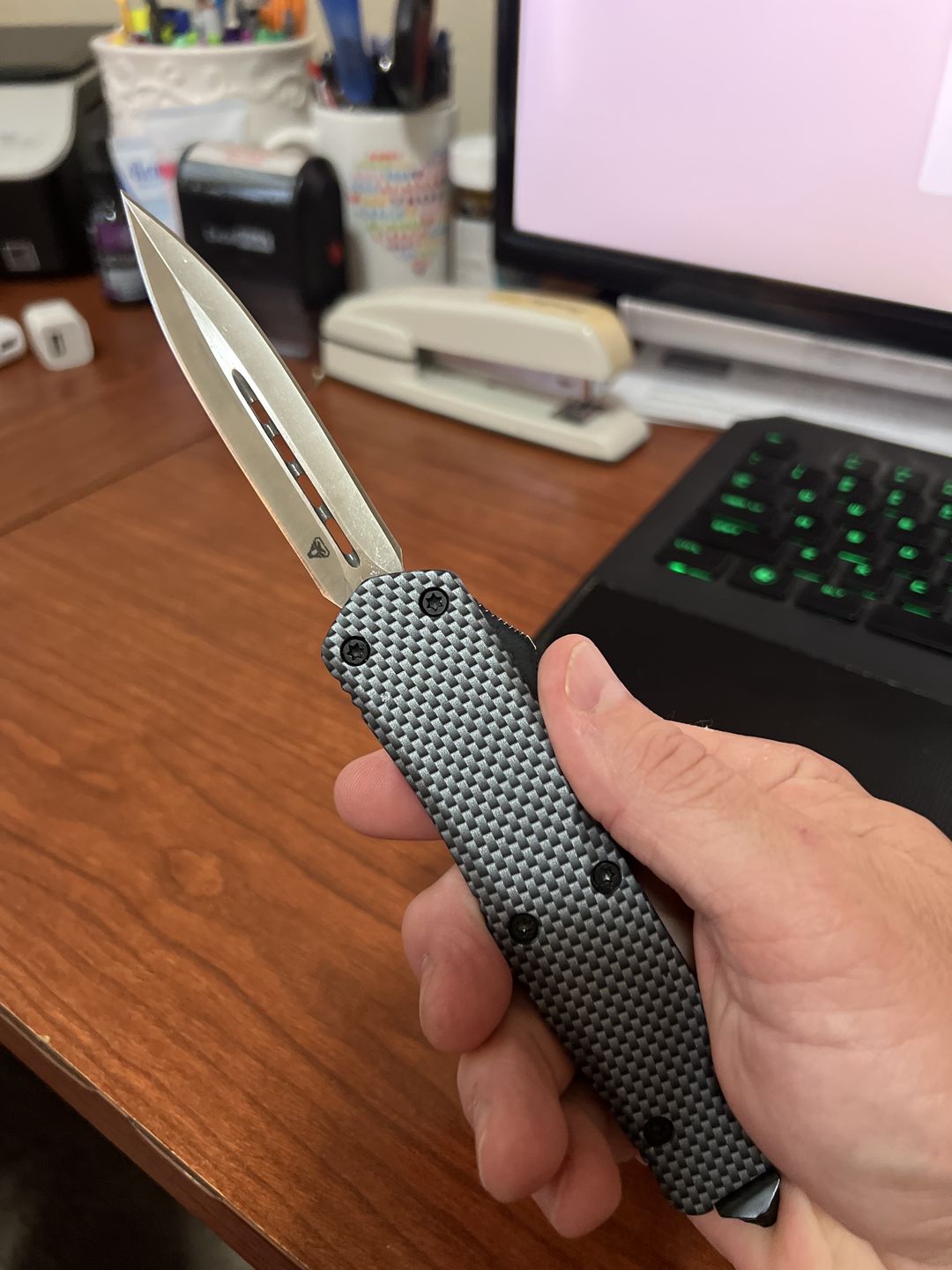 Customer photo review of Carbon Fiber Ghost D/A OTF (Multiple Blade Styles Available)