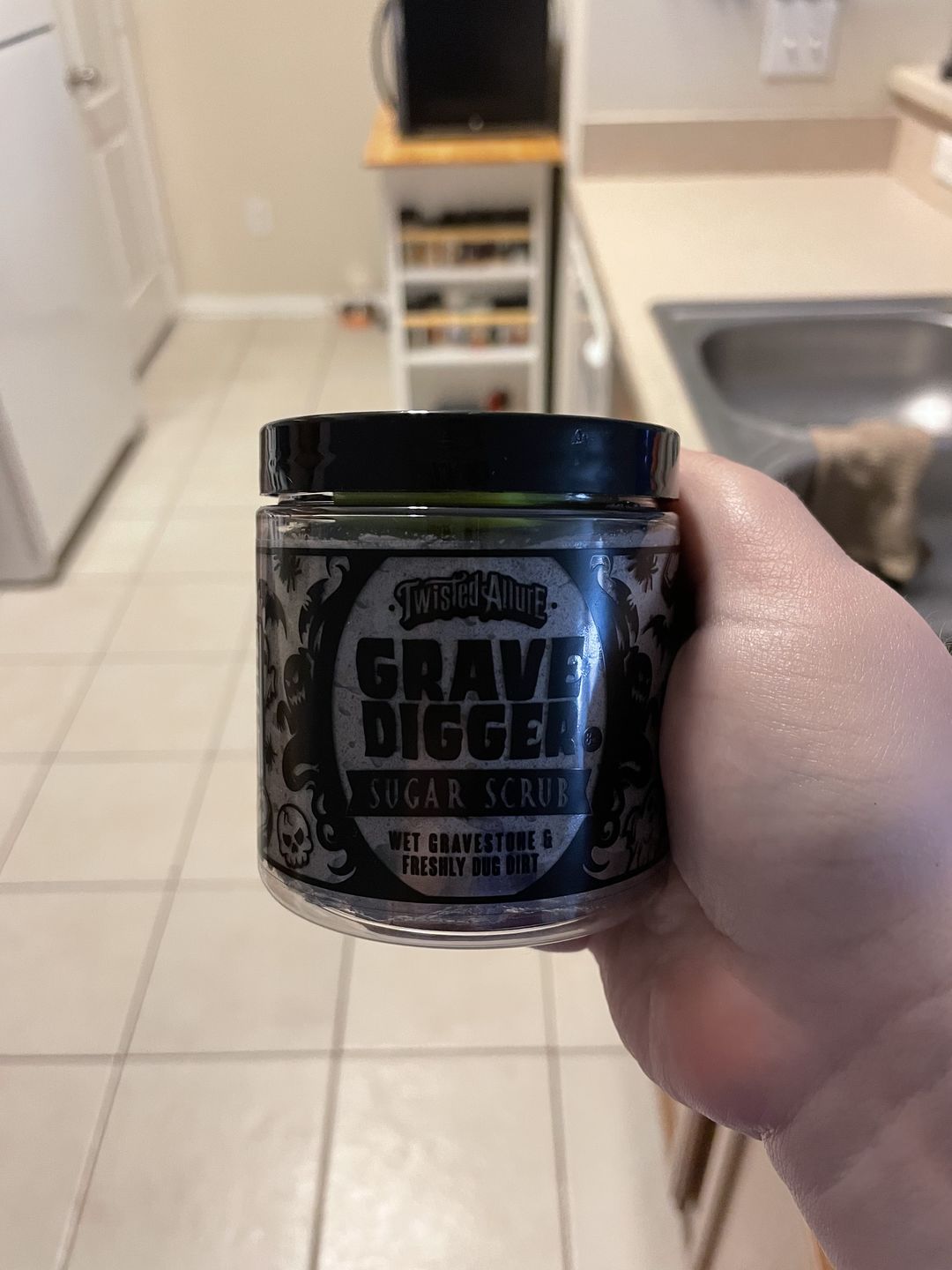Customer photo review of Grave Digger Sugar Scrub (Wet Gravestone & Dirt)