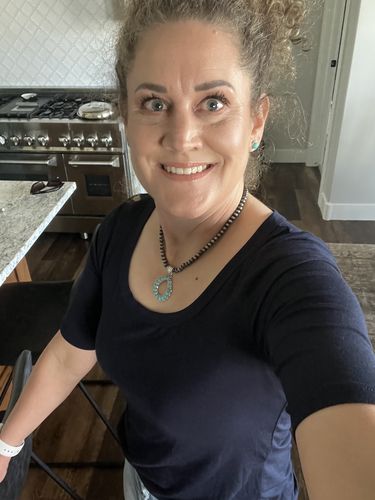 Customer photo review of Brigitte Brianna Elbow Tee