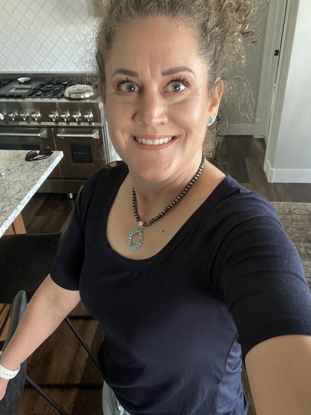 Customer photo review of Brigitte Brianna Elbow Tee