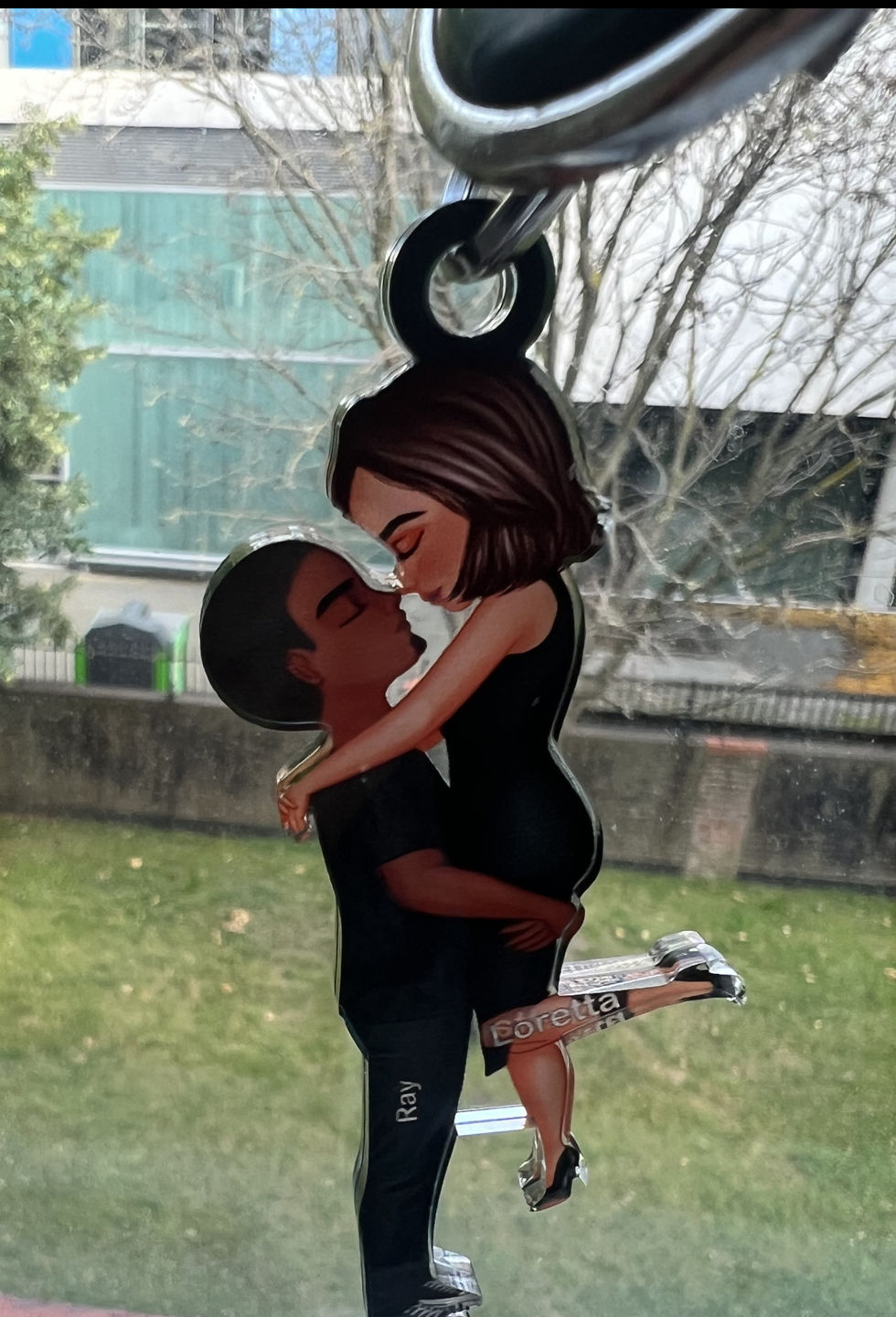 Customer photo review of Hug Couple Personalized Ornament Perfect Gift For Your Lover